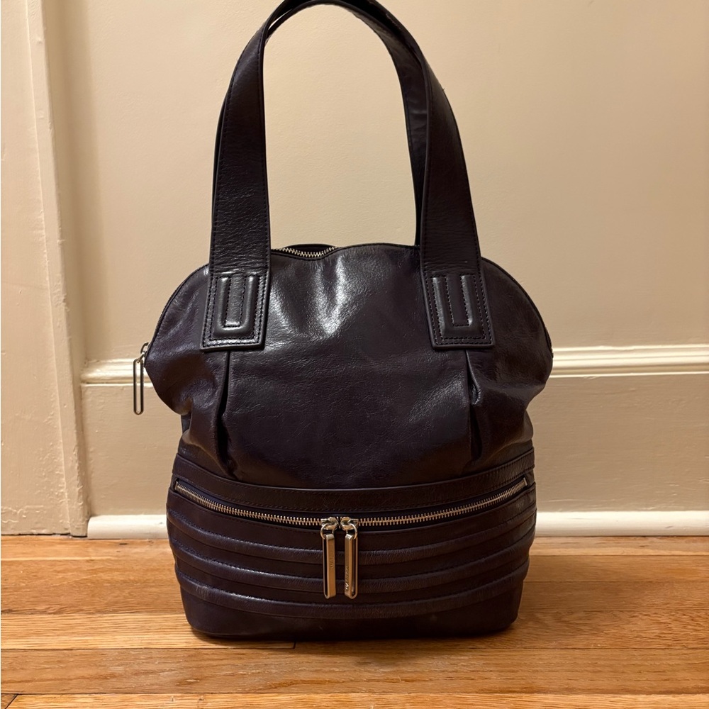 Walter by Walter Baker purple leather tote bag